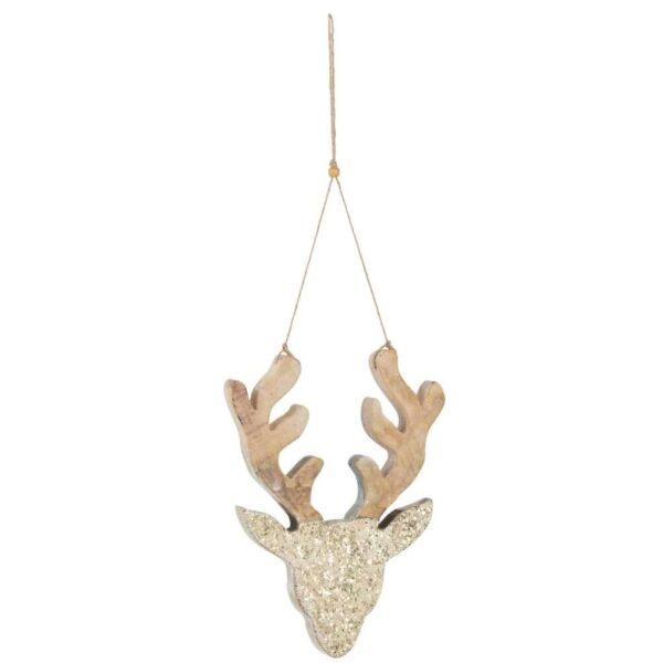 HANGER REINDEER MANGO GLIT L