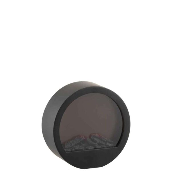 HEARTH LED ROUND BLACK