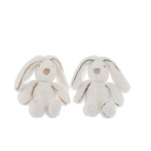 BUNNY PLUSH WHITE SMALL ASSORTMENT OF 2
