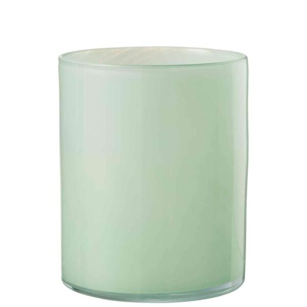 TEALIGHT HOLDER JADE LIGHT GREEN LARGE