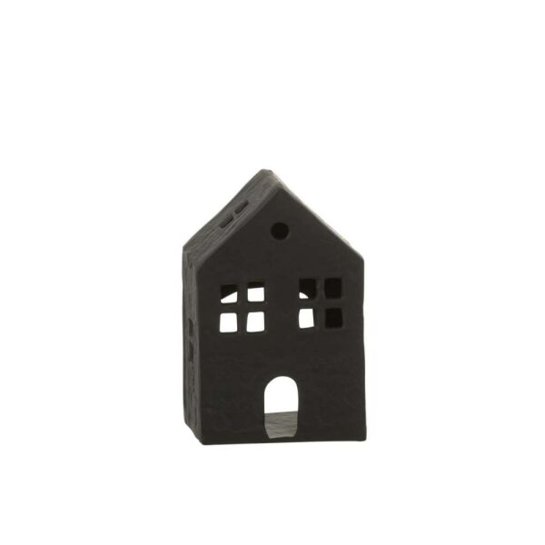 CANDLEHOLDER HOUSE ALUMINIUM BLACK