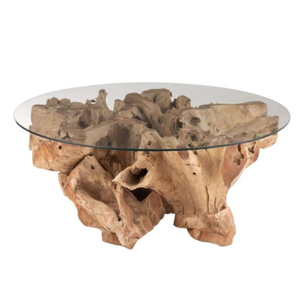COFFEE TABLE RAOUL TEAK WOOD NATURAL LARGE