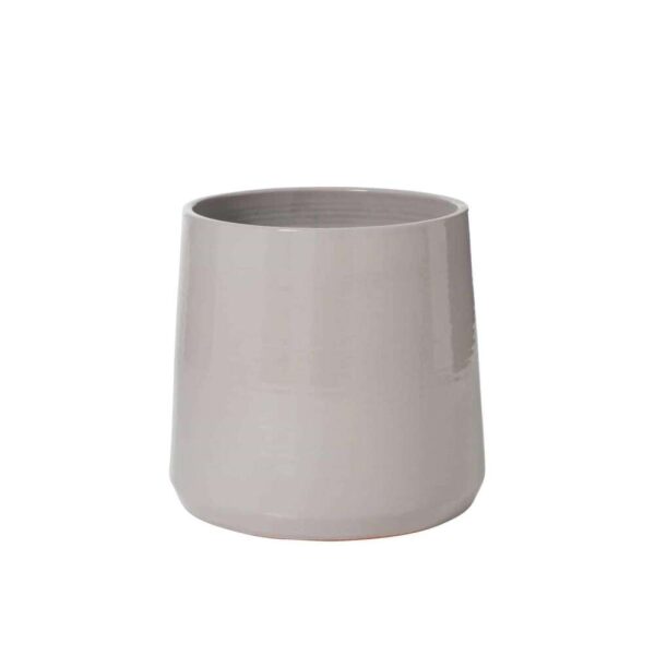 FLOWER POT ROUND CERAMIC GREY EXTRA LARGE