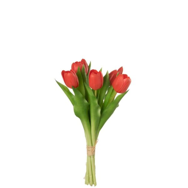 BOUQUET TULIPS 7PIECES PU CORAL PINK SMALL