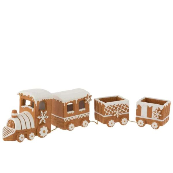 TRAIN GINGER BREAD POLY BROWN