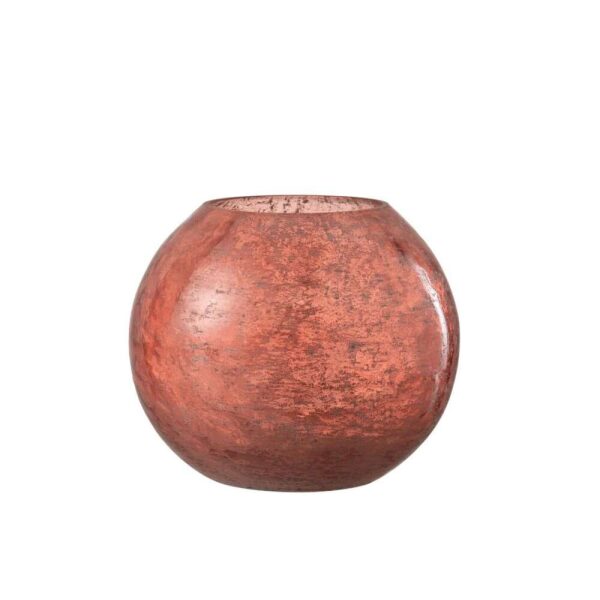 HURRICANE NURIA ORB GLASS TERRACOTTA LARGE