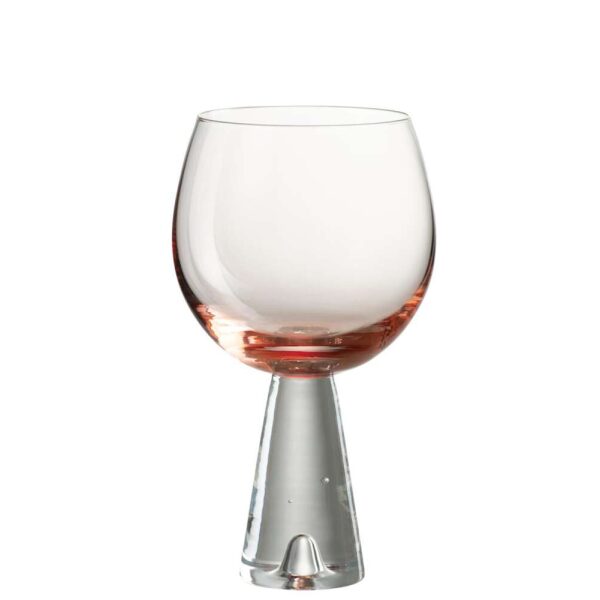 WINE GLASS DEAN GLASS TRANSPARENT/ORANGE