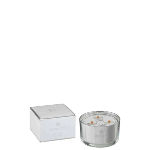 SCENTED CANDLE EXCELLENT COTTON CANDY SILVER LARGE-40HOURS