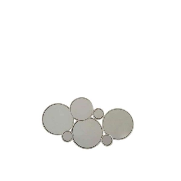 MIRROR  6 CIRCLES METAL SILVER