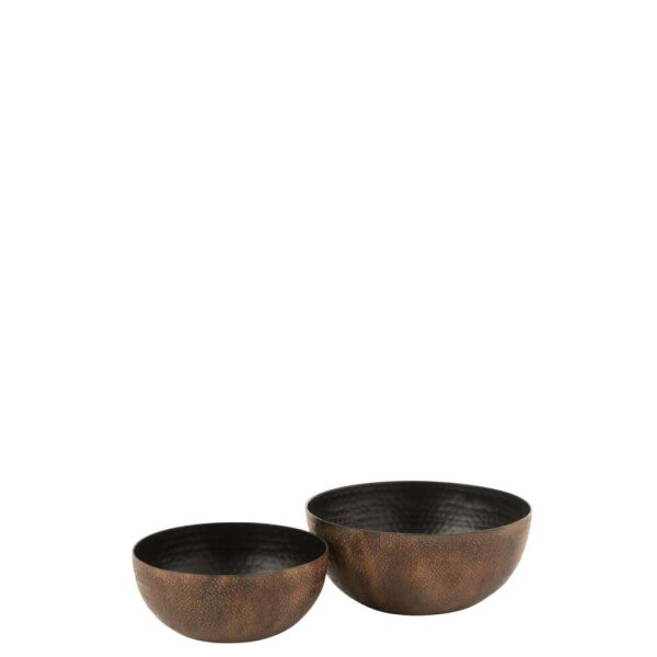 S/2 DISHES HACIENDA ALUMINIUM BRONZE