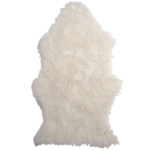 FLOORMAT FAKE FUR WHITE