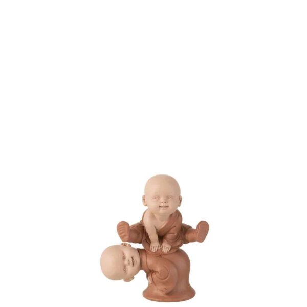 MONK JUMPING POLYRESIN BROWN