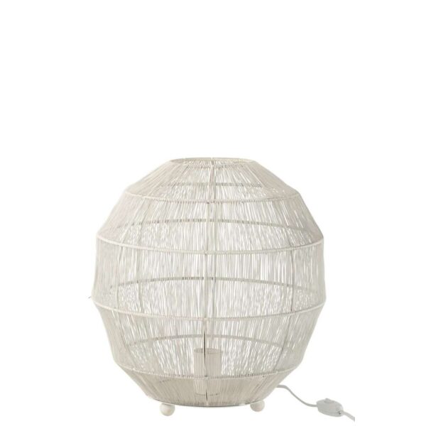 TABLE LAMP METAL MATTE WHITE