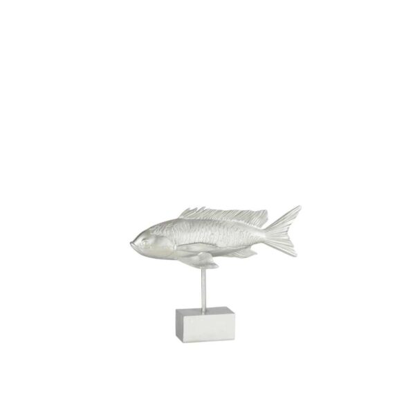 TROPICAL FISH LONG ON FOOT POLY SILVER