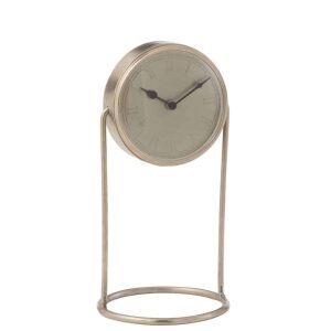 CLOCK RETRO IRON SILVER LARGE