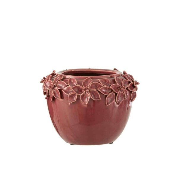 FLOWERPOT FLOWER CERAMIC PINK LARGE