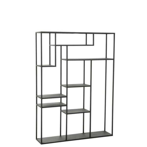 RACK IRREGULAR SHELF METAL BLACK