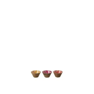 BOWL MANGO WOOD MIX EXTRA SMALL ASSORTMENT OF 3