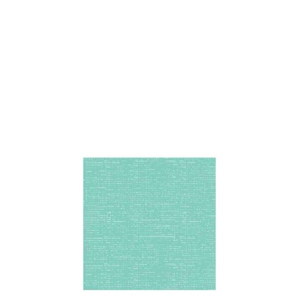 PACK 16 NAPKINS TEXTTILE TOUCH PAPER TURQUOISE SMALL