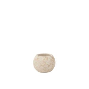 FLOWERPOT RUSTIC CLAY WHITE SMALL