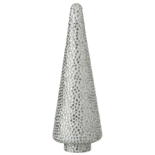 TREE MOSAIC GLASS WHITE/SILVER