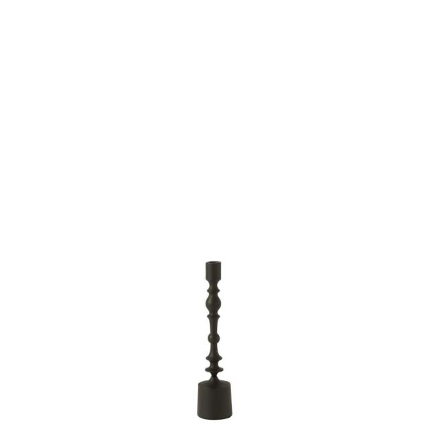 CANDLEHOLDER NEUH ALUMINIUM BLACK SMALL