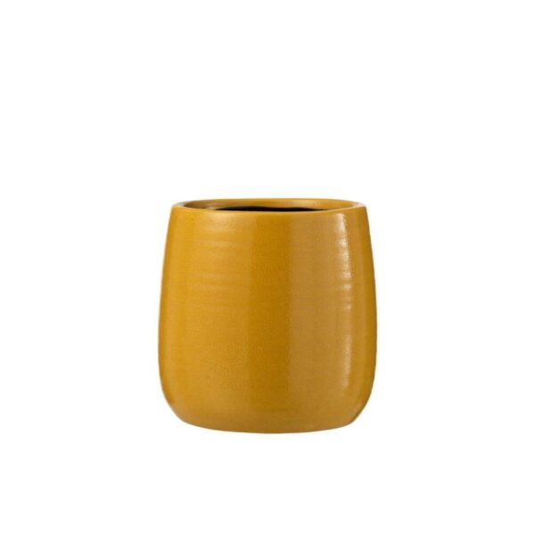 FLOWERPOT REGULAR CERAMIC OCHRE LARGE