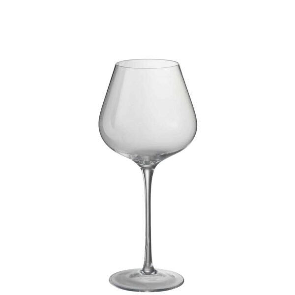 DRINKING GLASS WIDE WHITE WINE CRYSTAL GLASS TRANSPARENT