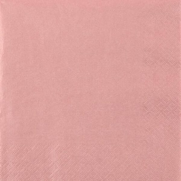 Serviett gammelrosa perleeffekt 33X33Cm