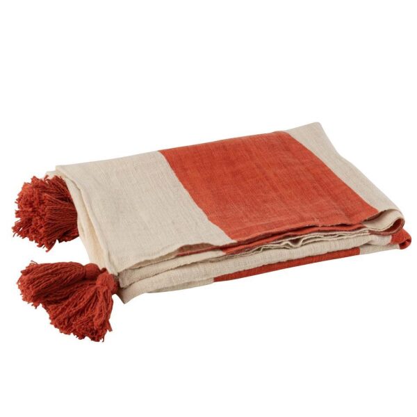 PLAID BEACH GROOVES COTTON CORAL