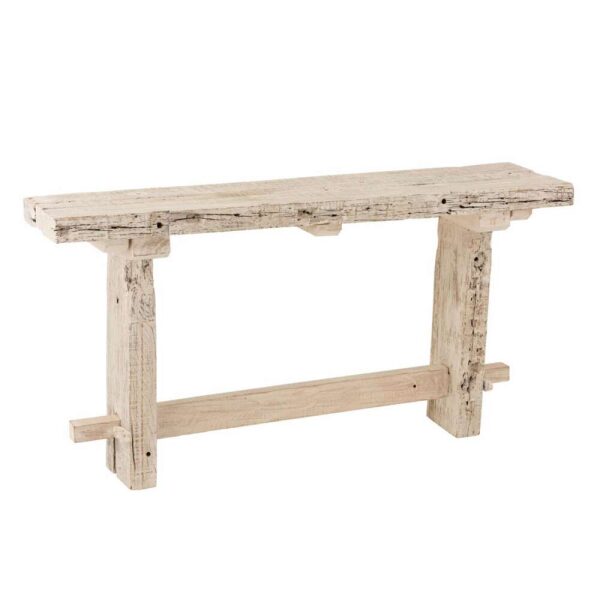 CONSOLE BRUT RECYCLED WOOD WHITE WASH