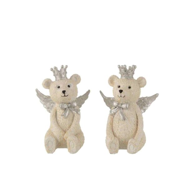 BEAR CROWN PORZ WHITE/GREY SMALL ASSORTMENT OF 2