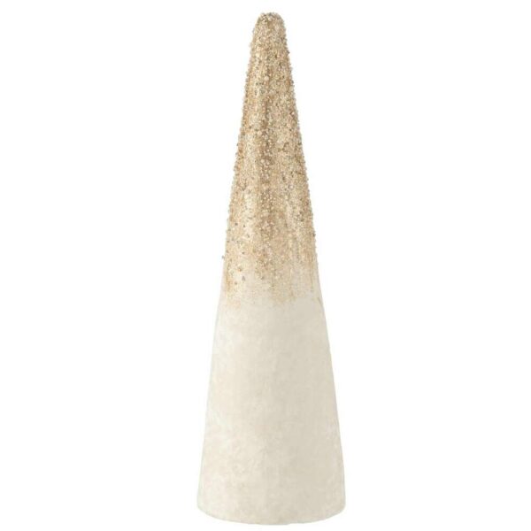 CONE VELVET ECRU PEARLS GOLD LARGE