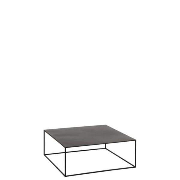 COFFEE TABLE SQUARE METAL BLACK