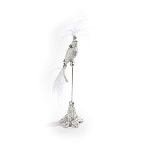 Figur Fugl På Stativ M/Fjær 30Cm