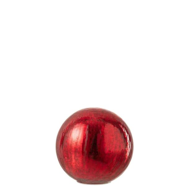 BALL LED GLASS RED SMALL