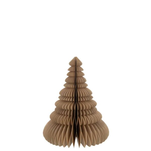CHRISTMAS TREE FOLDING PAPER BEIGE LARGE