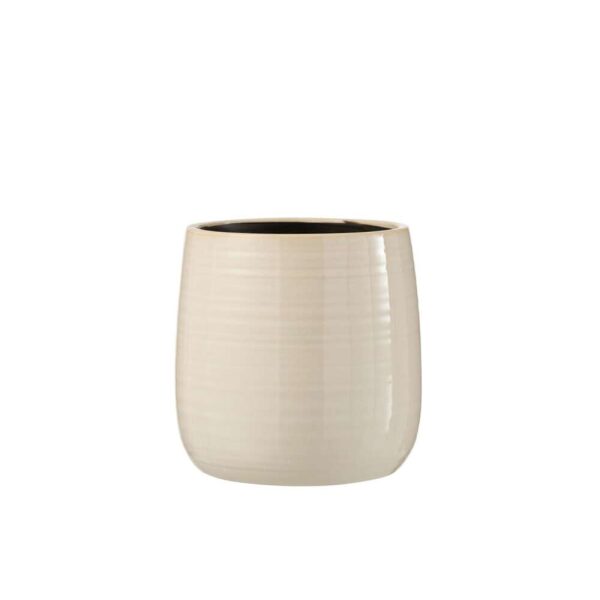 FLOWERPOT REGULAR CERAMIC WHITE LARGE