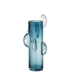 VASE STEGGY GLASS BLUE SMALL