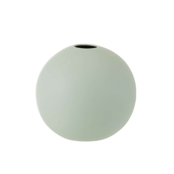 VASE BALL CERAMIC PASTEL GREEN LARGE