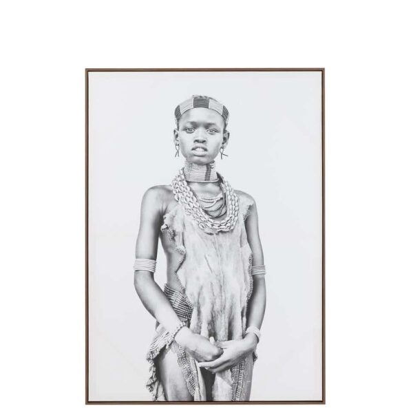 WALL DECO BOY CANVAS/WOOD BEIGE