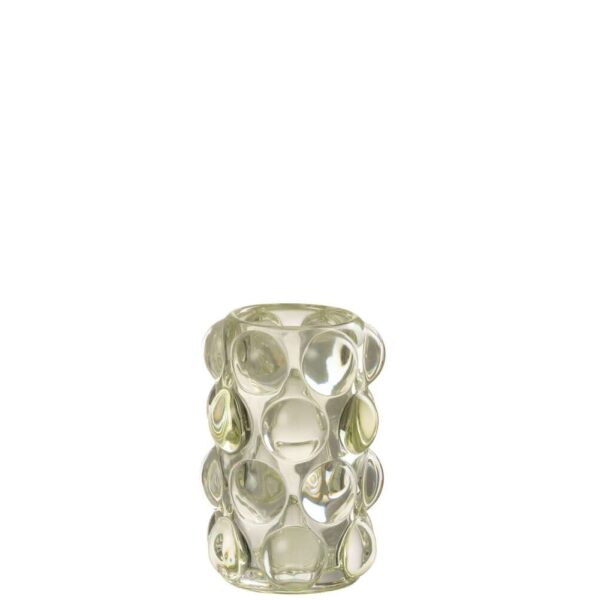 TEALIGHT HOLDER BOLLIE GLASS GREEN