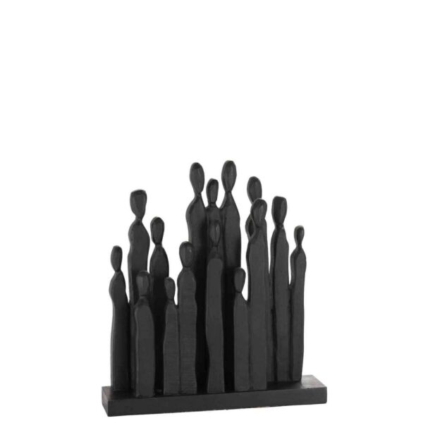 FIGURE GROUP MANGO WOOD BLACK