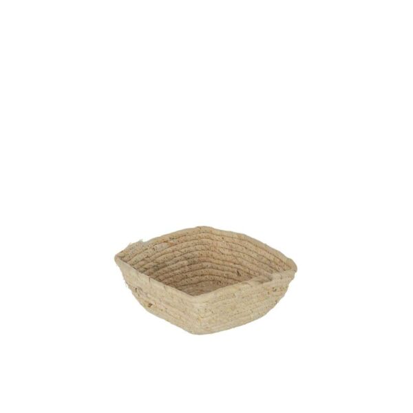 BASKET SQUARE MAIZE NATURAL SMALL