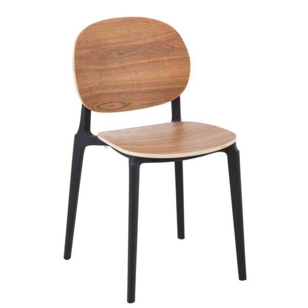 CHAIR BASIC POLYESTER/FINEER NATURAL