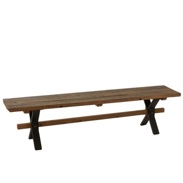 BENCH VINTAGE WOOD BROWN
