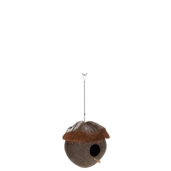 BIRD HOUSE COCONUT BROWN