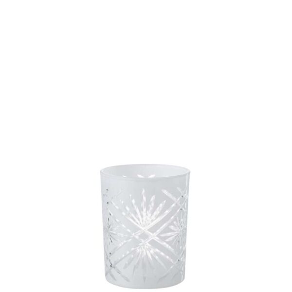 HURRICANE SANTORINI GLASS WHITE MEDIUM