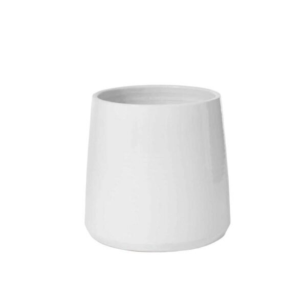 FLOWER POT ROUND CERAMIC WHITE EXTRA LARGE