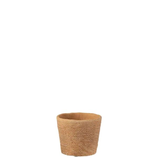 FLOWERPOT BISTRO CEMENT NATURAL SMALL